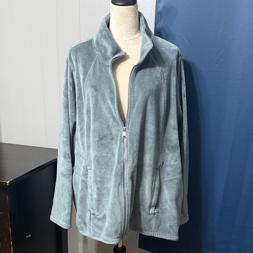 Athleta Recover Stretch Fleece Full Zip Jacket.